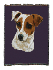 Jack Russell Terrier Blanket Purple