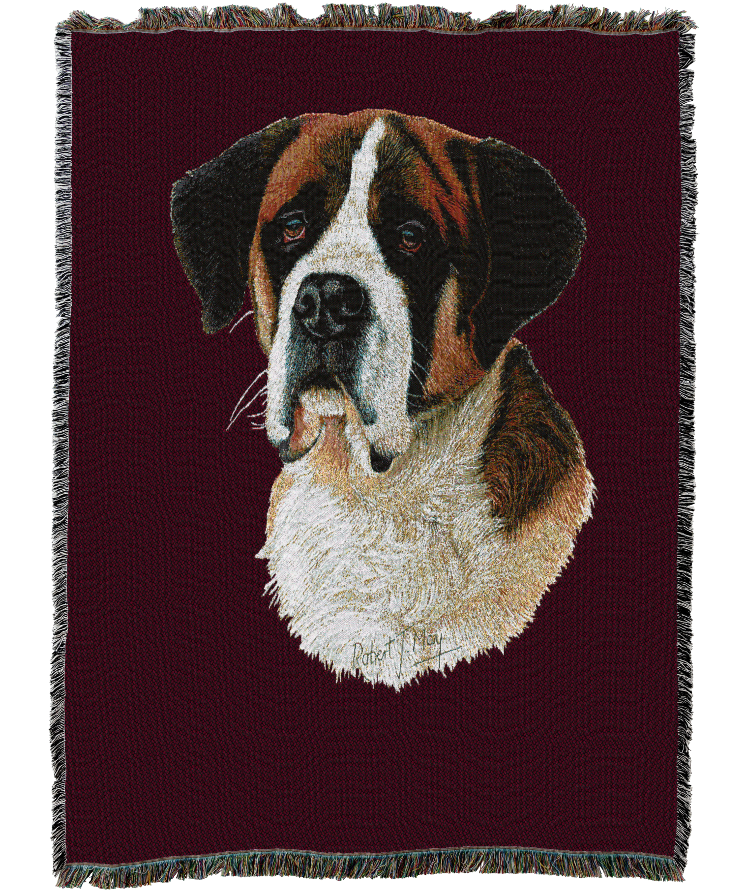 Saint Bernard Blanket Red