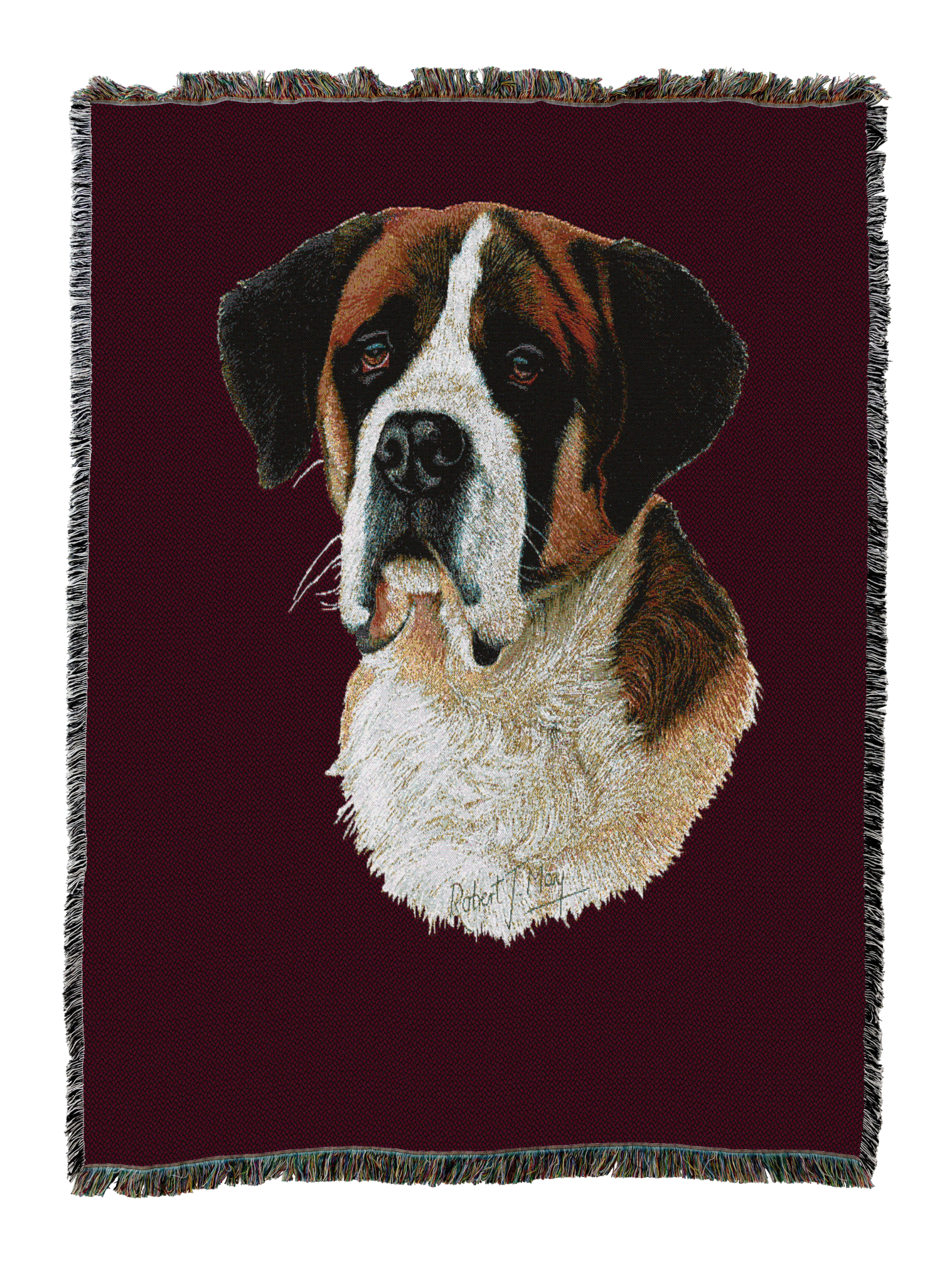 Saint Bernard Blanket Red