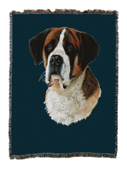 Saint Bernard Blanket Blue