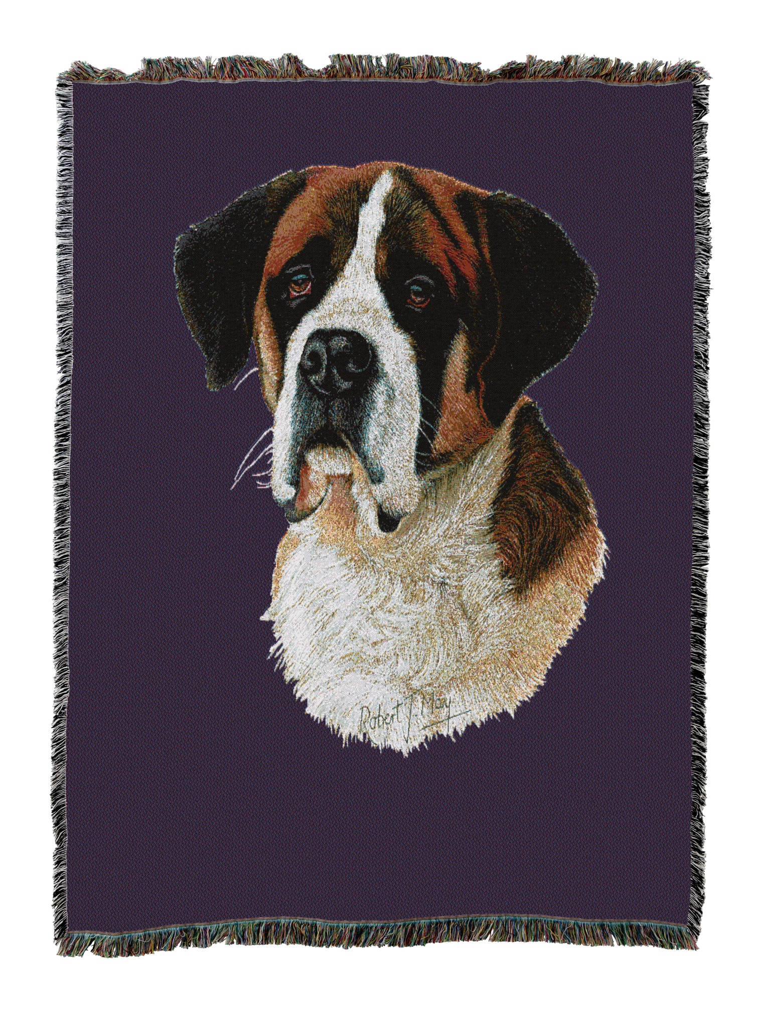 Saint Bernard Blanket Purple