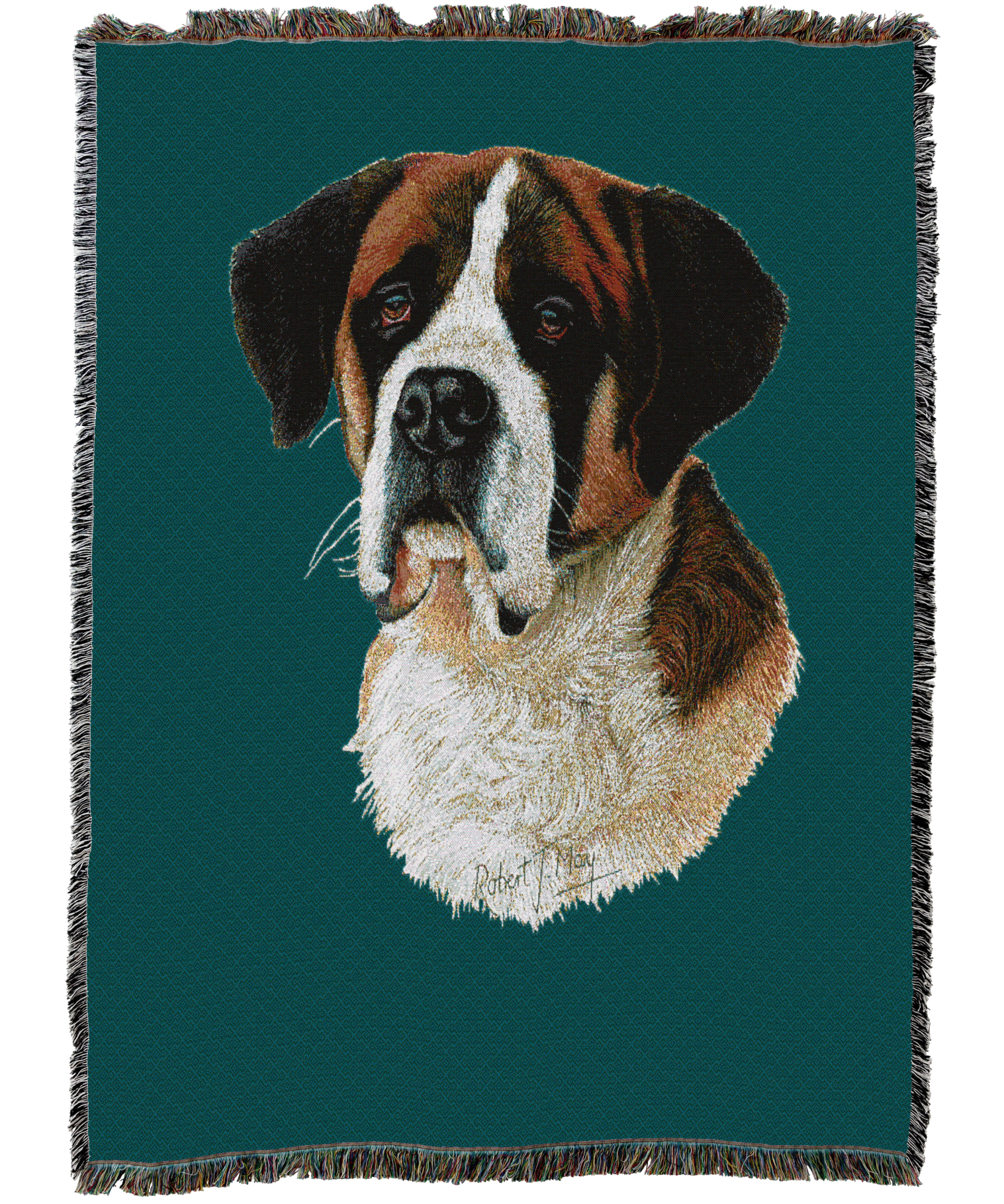 Saint Bernard Blanket Teal