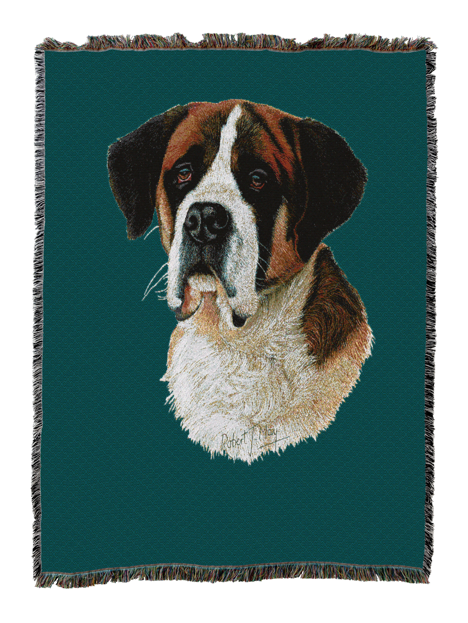 Saint Bernard Blanket Teal
