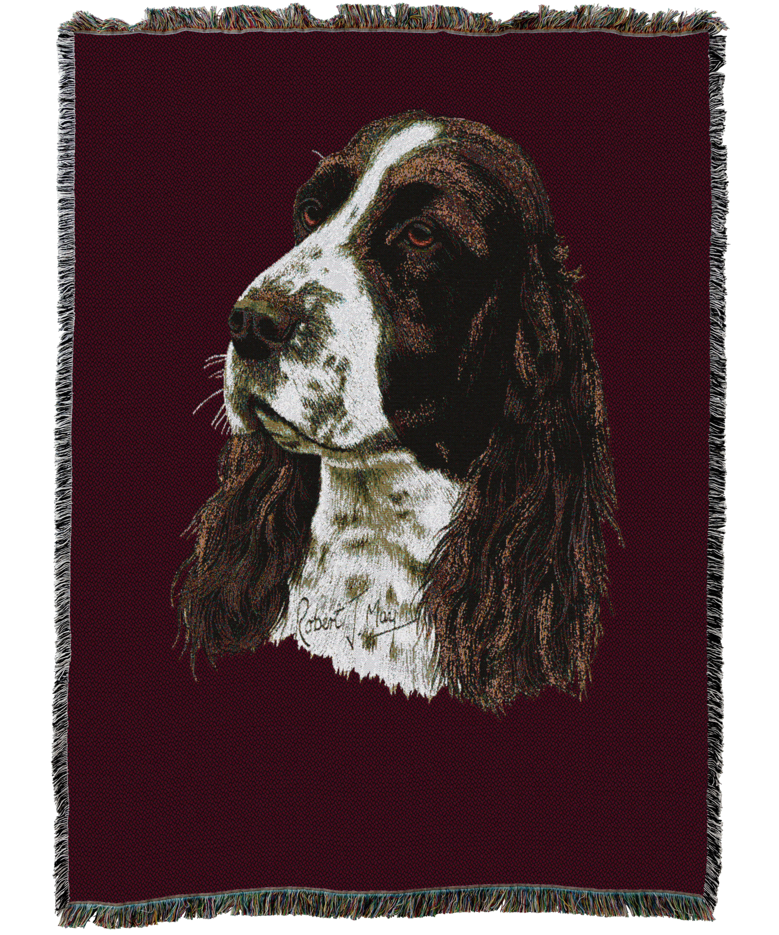 English Springer Spaniel Blanket Red