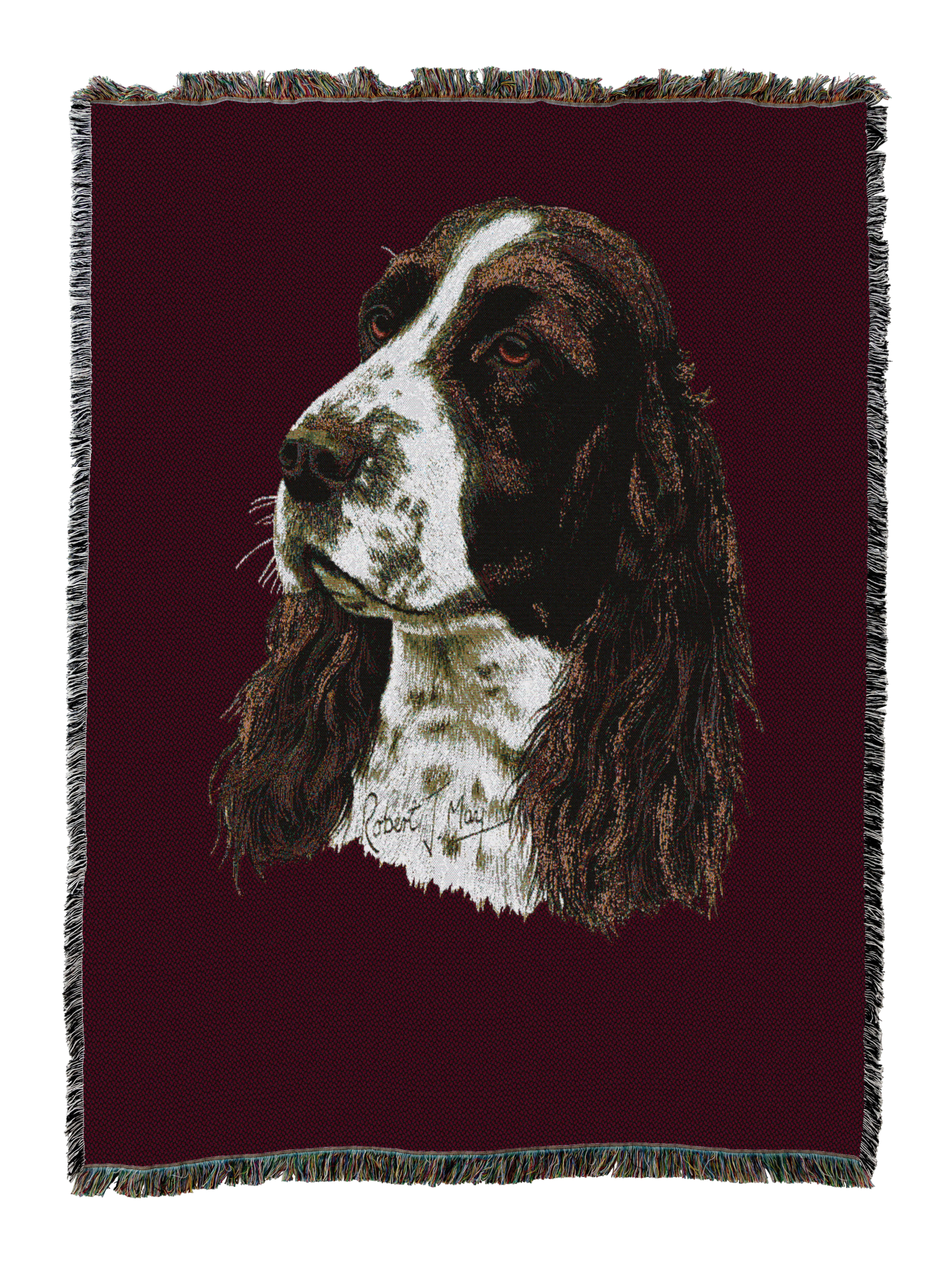 English Springer Spaniel Blanket Red
