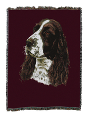 English Springer Spaniel Blanket Red