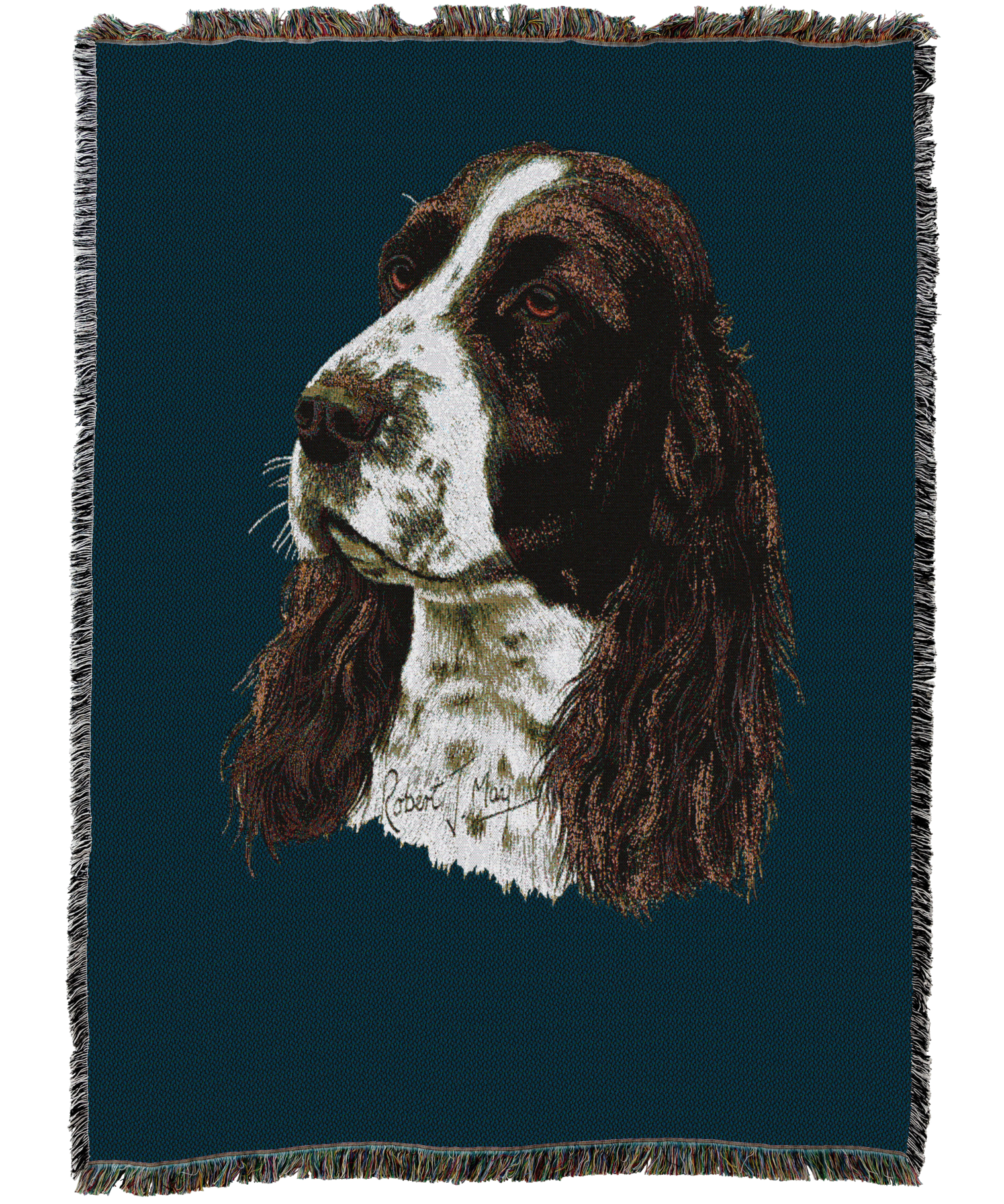 English Springer Spaniel Blanket Blue