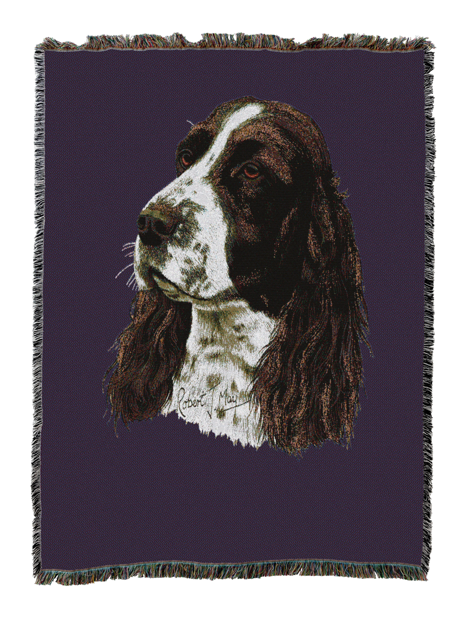 English Springer Spaniel Blanket Purple