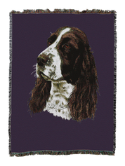 English Springer Spaniel Blanket Purple