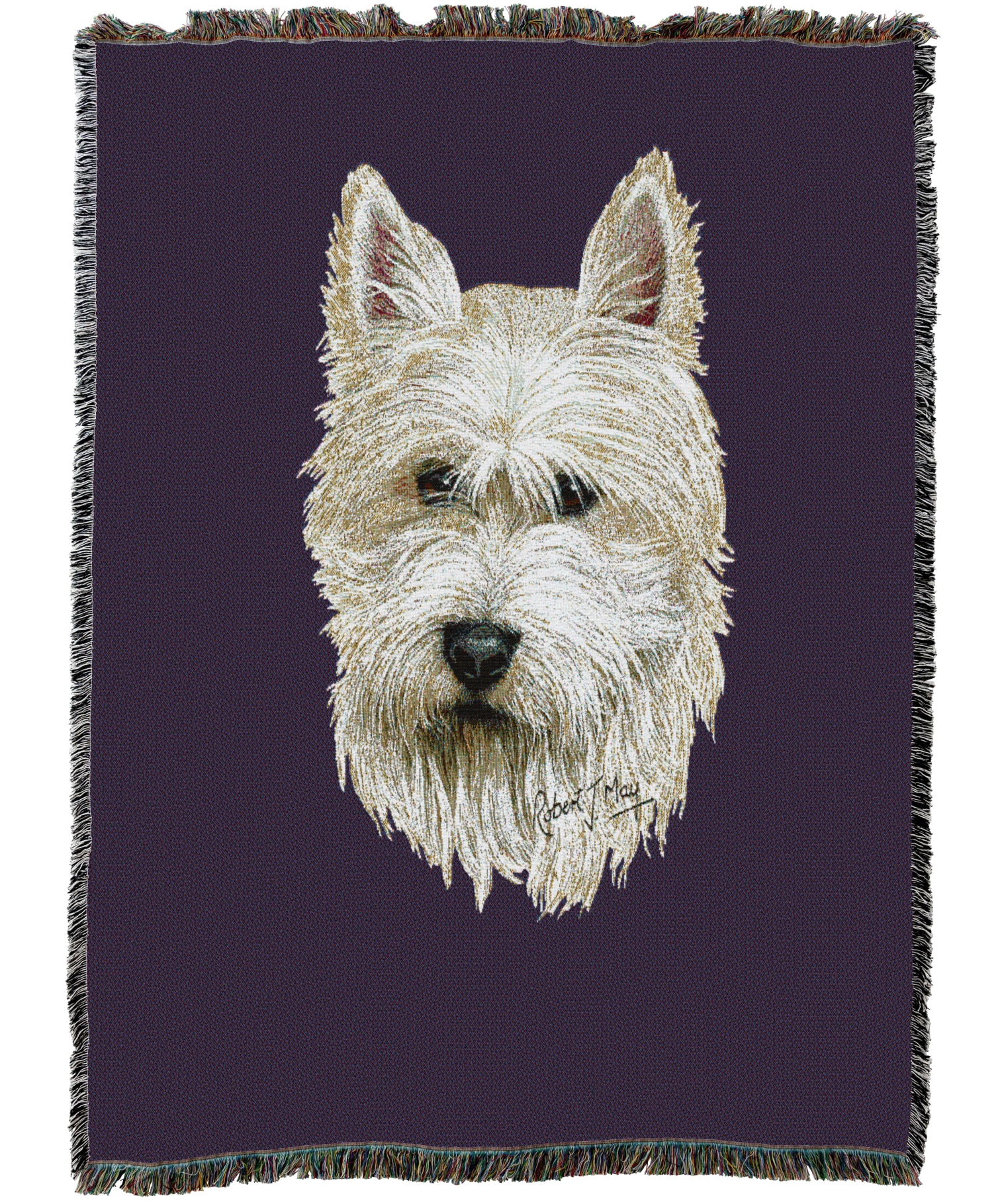 West Highland White Terrier Blanket Purple
