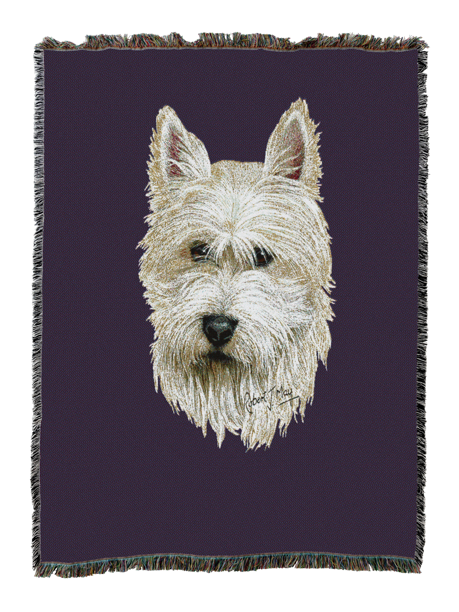 West Highland White Terrier Blanket Purple