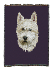 West Highland White Terrier Blanket Purple