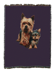 Yorkshire Terrier With Puppy Blanket