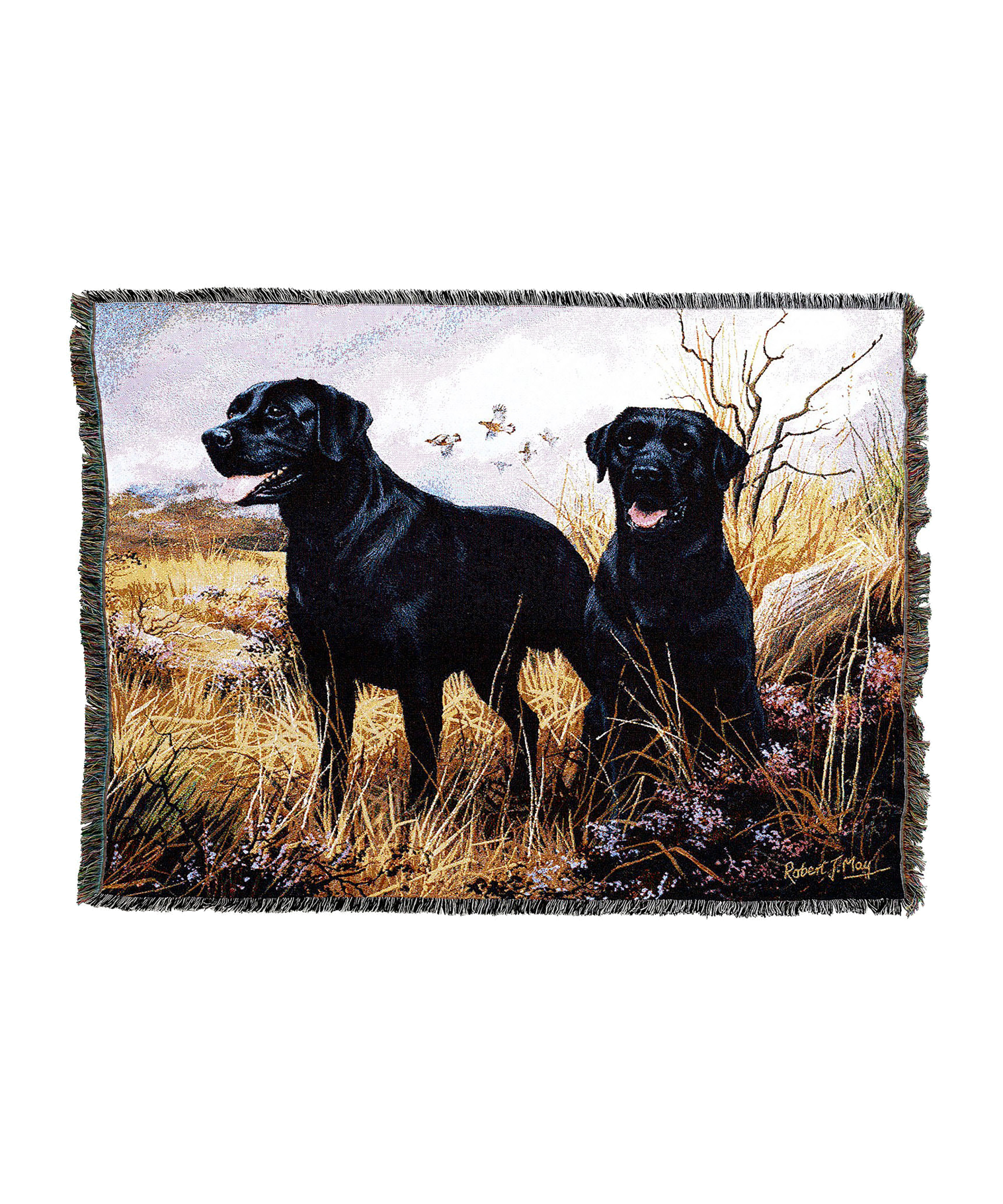 Labrador Retriever Black Blanket