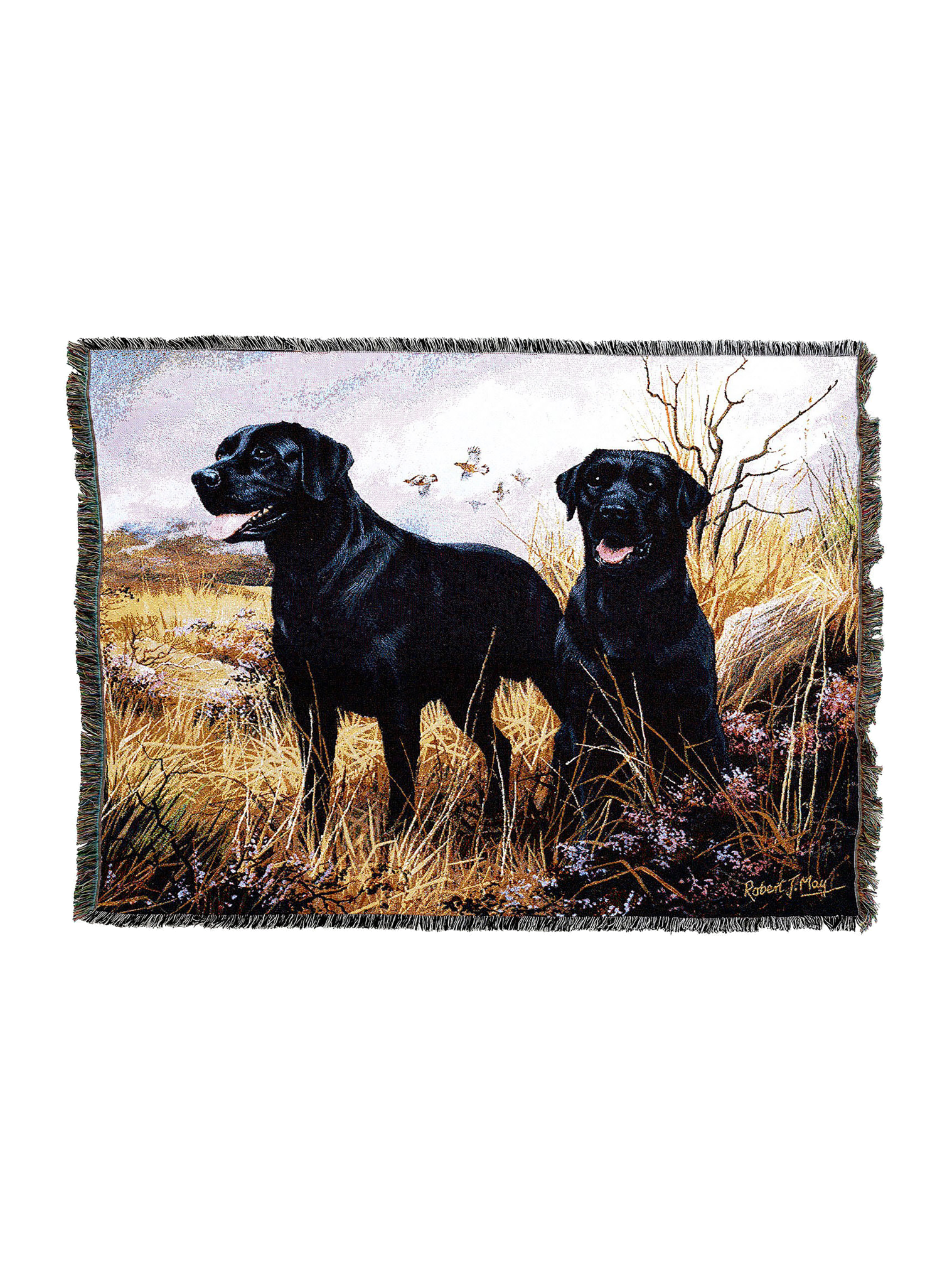 Labrador Retriever Black Blanket