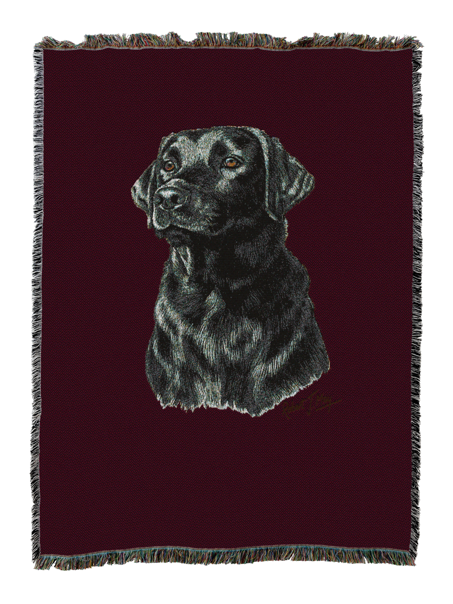 Labrador Retriever Black Blanket