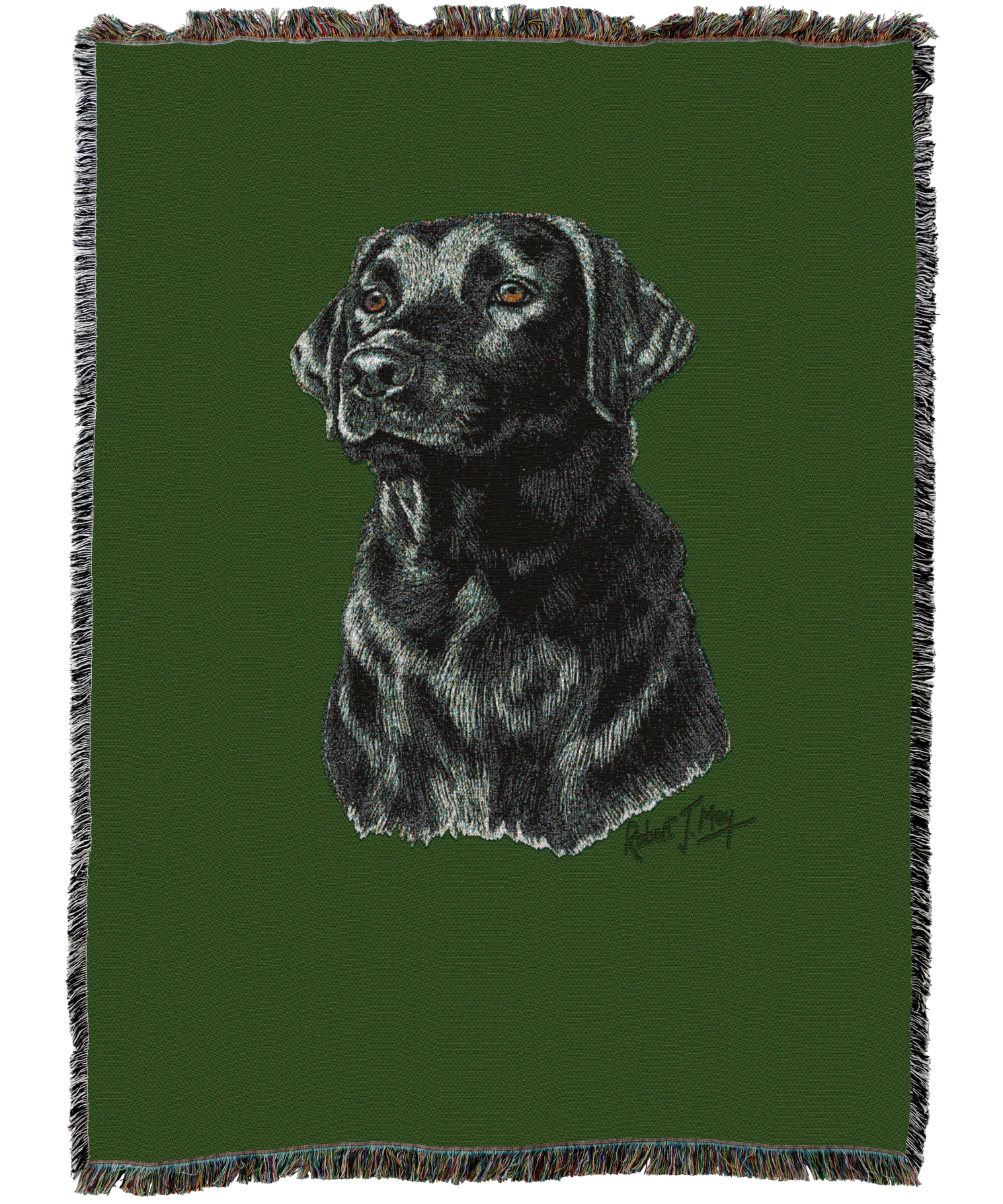 Labrador Retriever Black Blanket