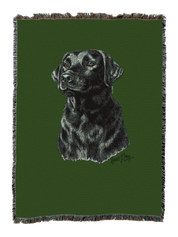 Labrador Retriever Black Blanket