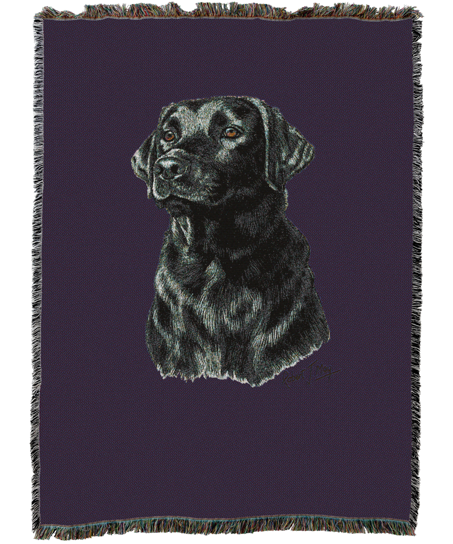 Labrador Retriever Black Blanket