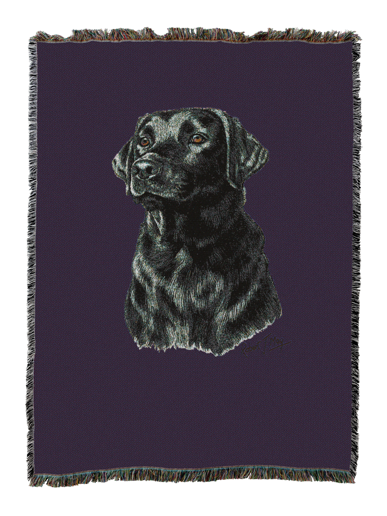 Labrador Retriever Black Blanket