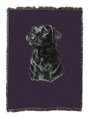 Labrador Retriever Black Blanket