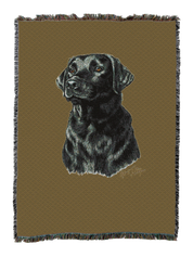 Labrador Retriever Black Blanket