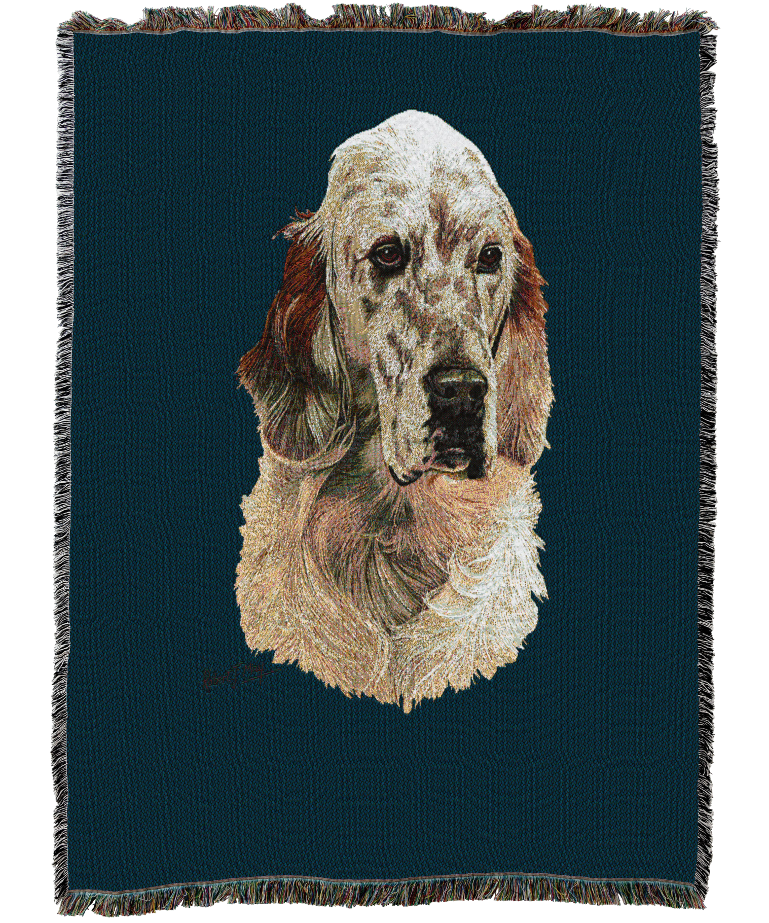 English Setter Blanket Blue