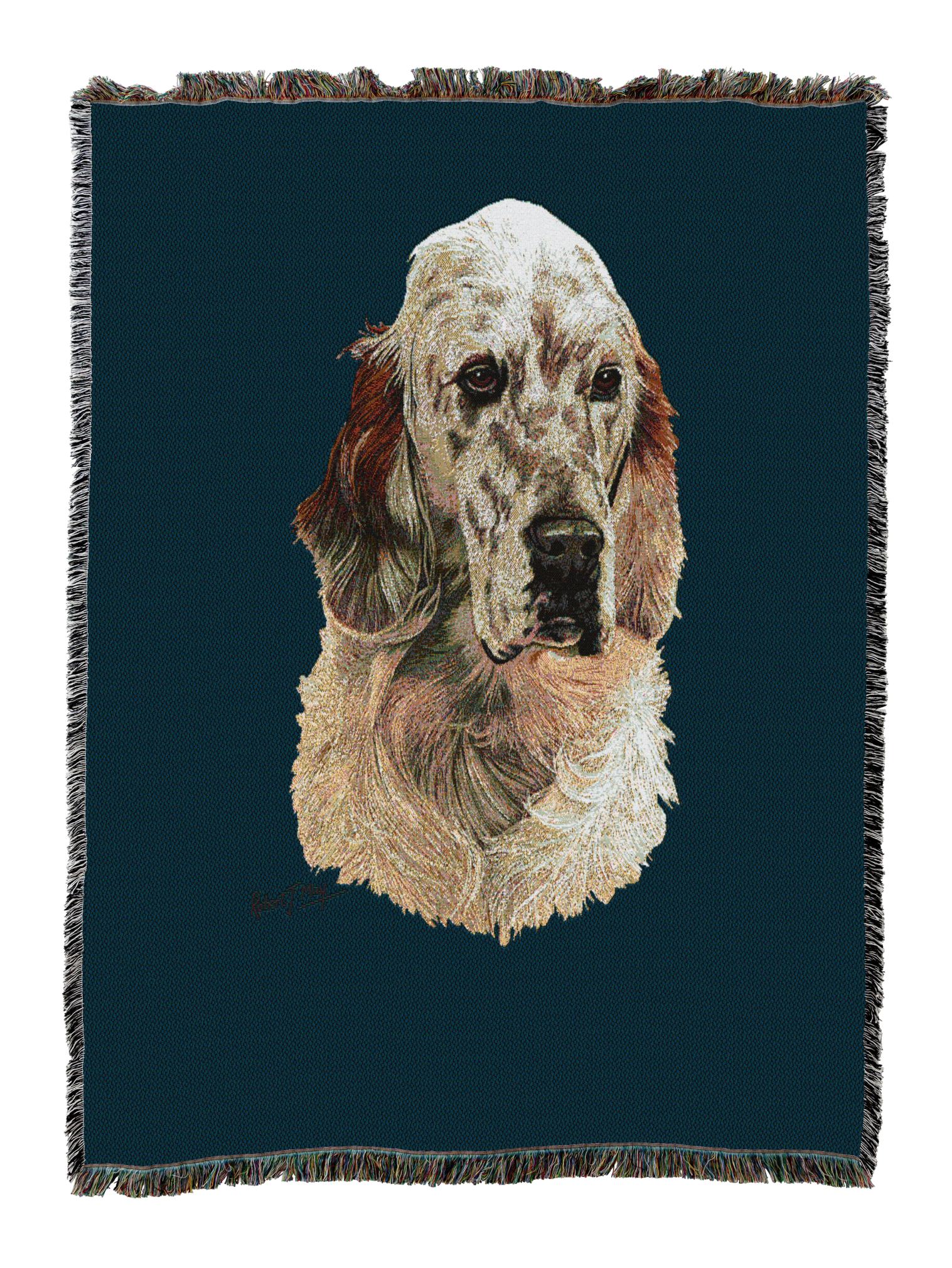 English Setter Blanket Blue