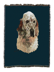 English Setter Blanket Blue
