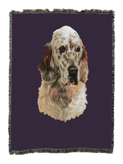 English Setter Blanket Purple