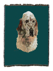 English Setter Blanket Teal