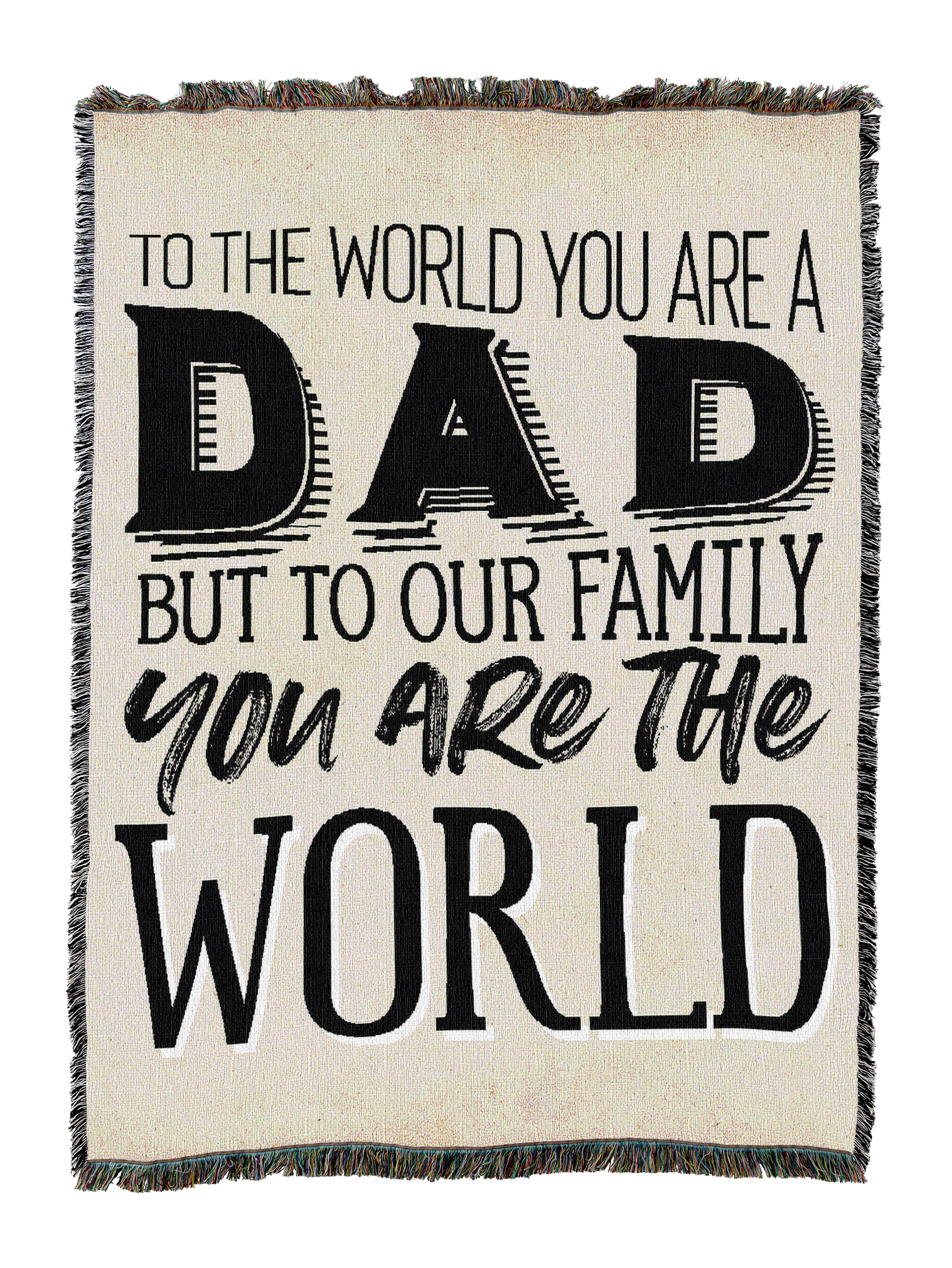 You Are The World Dad Blanket