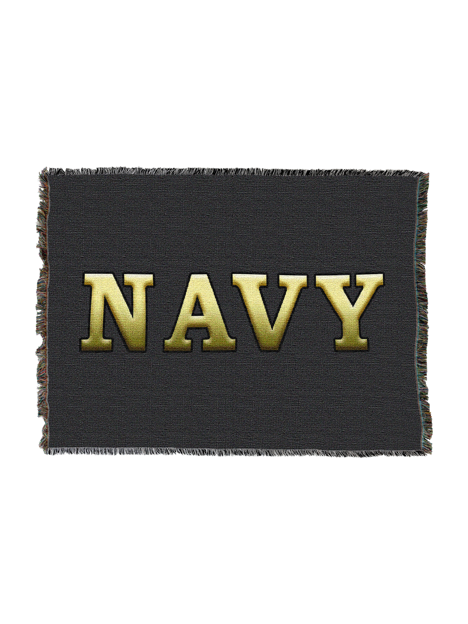 Navy Blanket Text