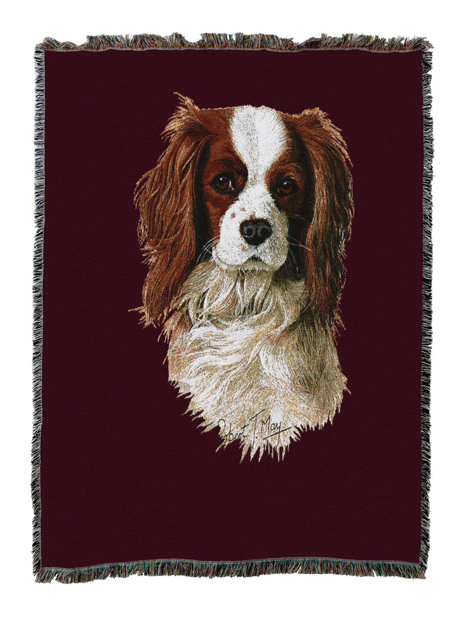 Cavalier King Charles Spaniel Blanket Red