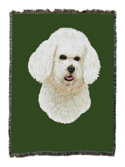 Bichon Frise Blanket Green