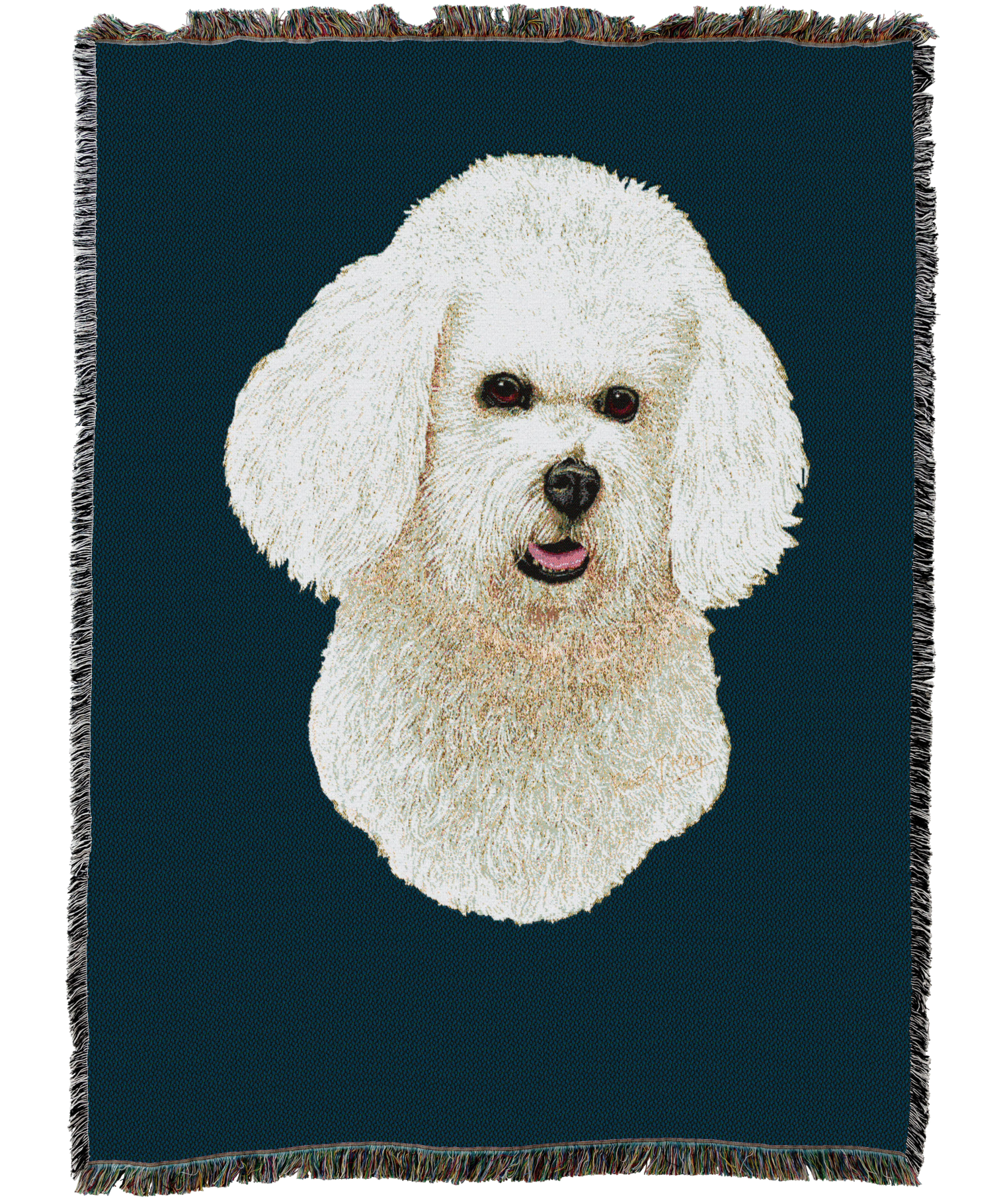 Bichon Frise Blanket Blue