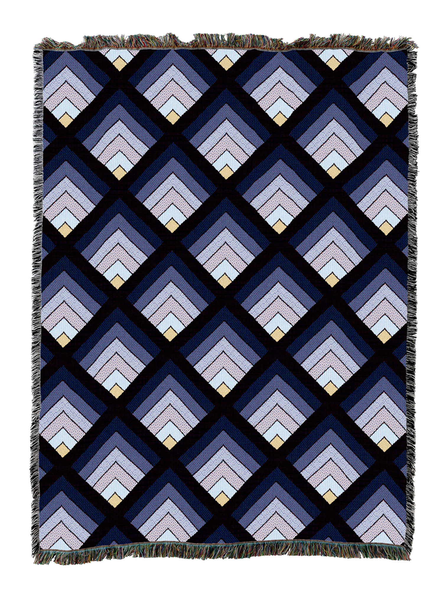 Log Cabin Window Dusk Blanket