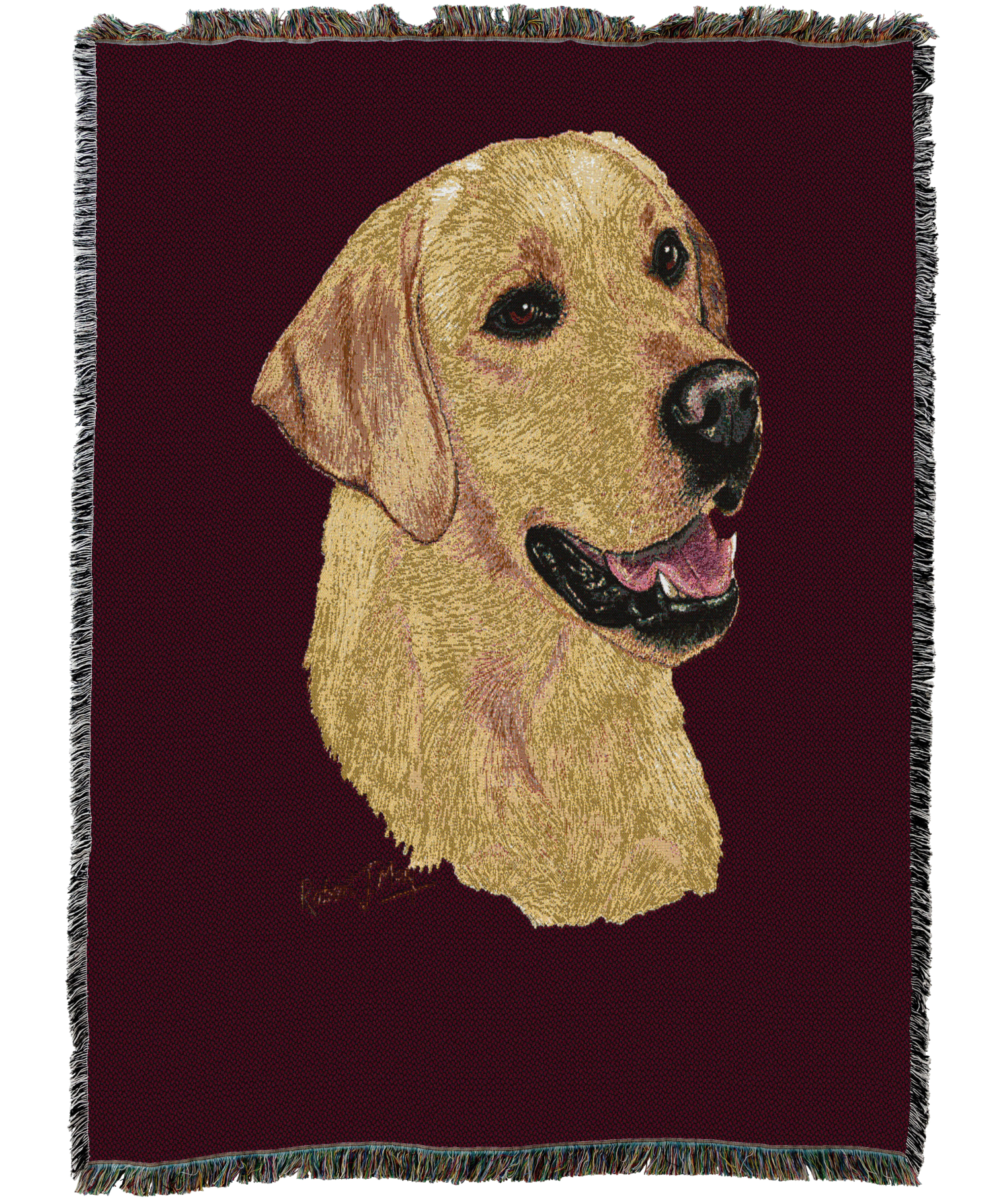 Labrador Retriever Yellow Blanket
