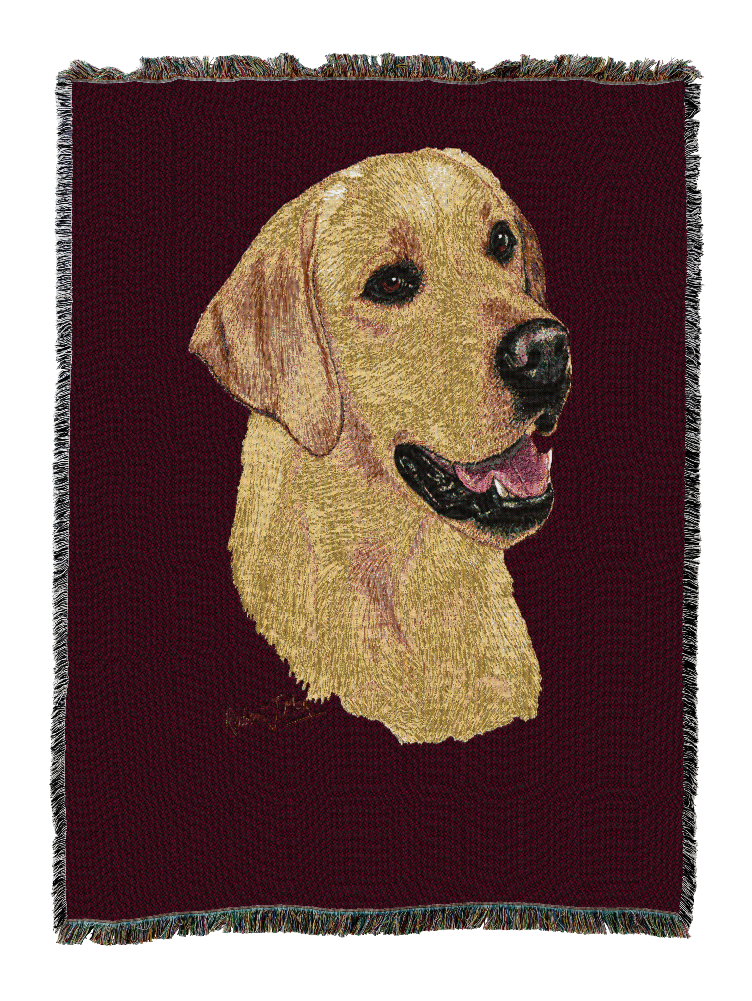 Labrador Retriever Yellow Blanket