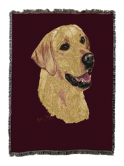 Labrador Retriever Yellow Blanket
