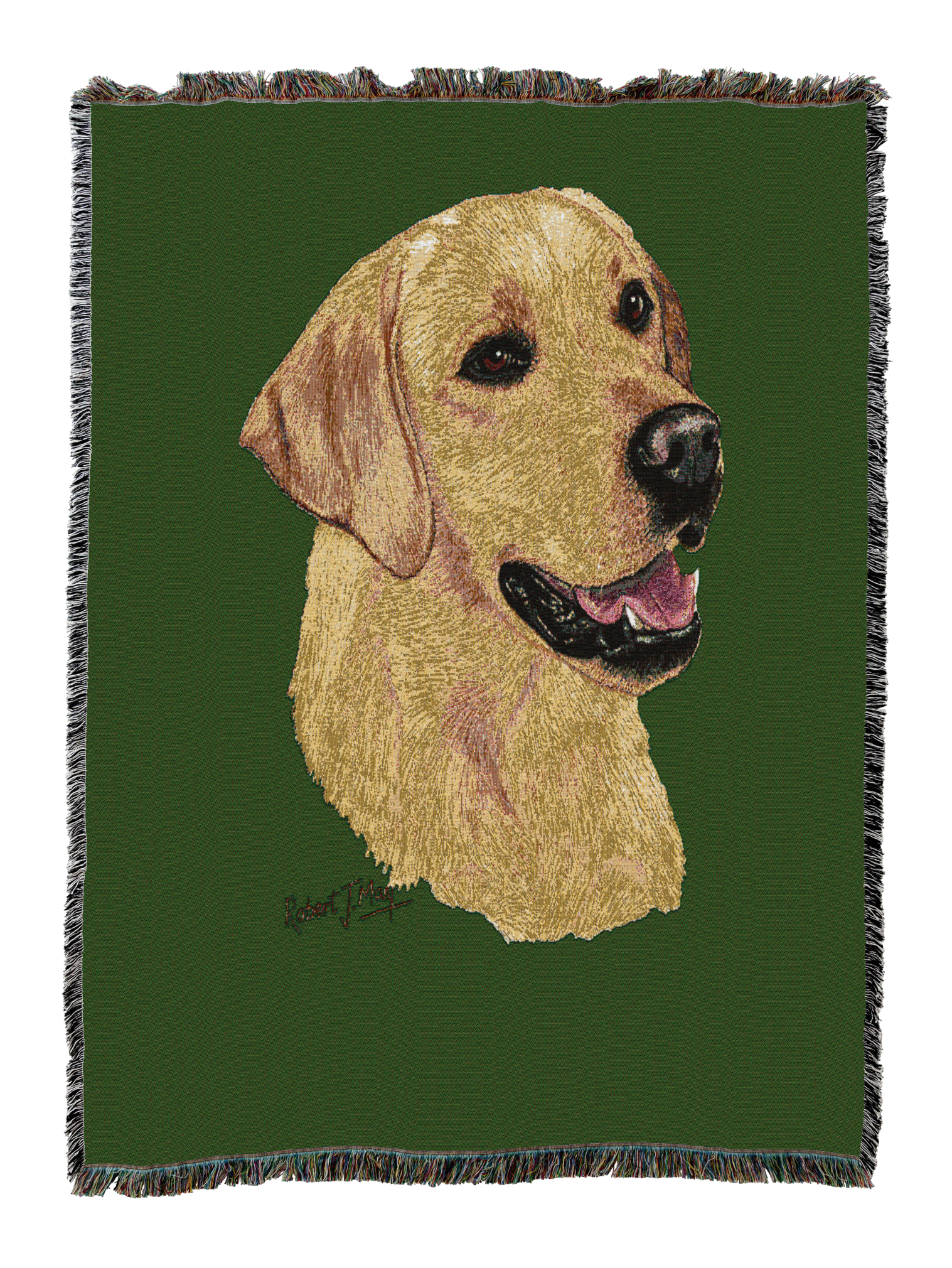 Labrador Retriever Yellow Blanket