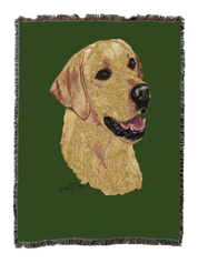 Labrador Retriever Yellow Blanket