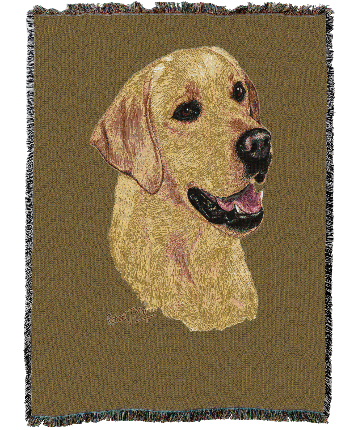 Labrador Retriever Yellow Blanket