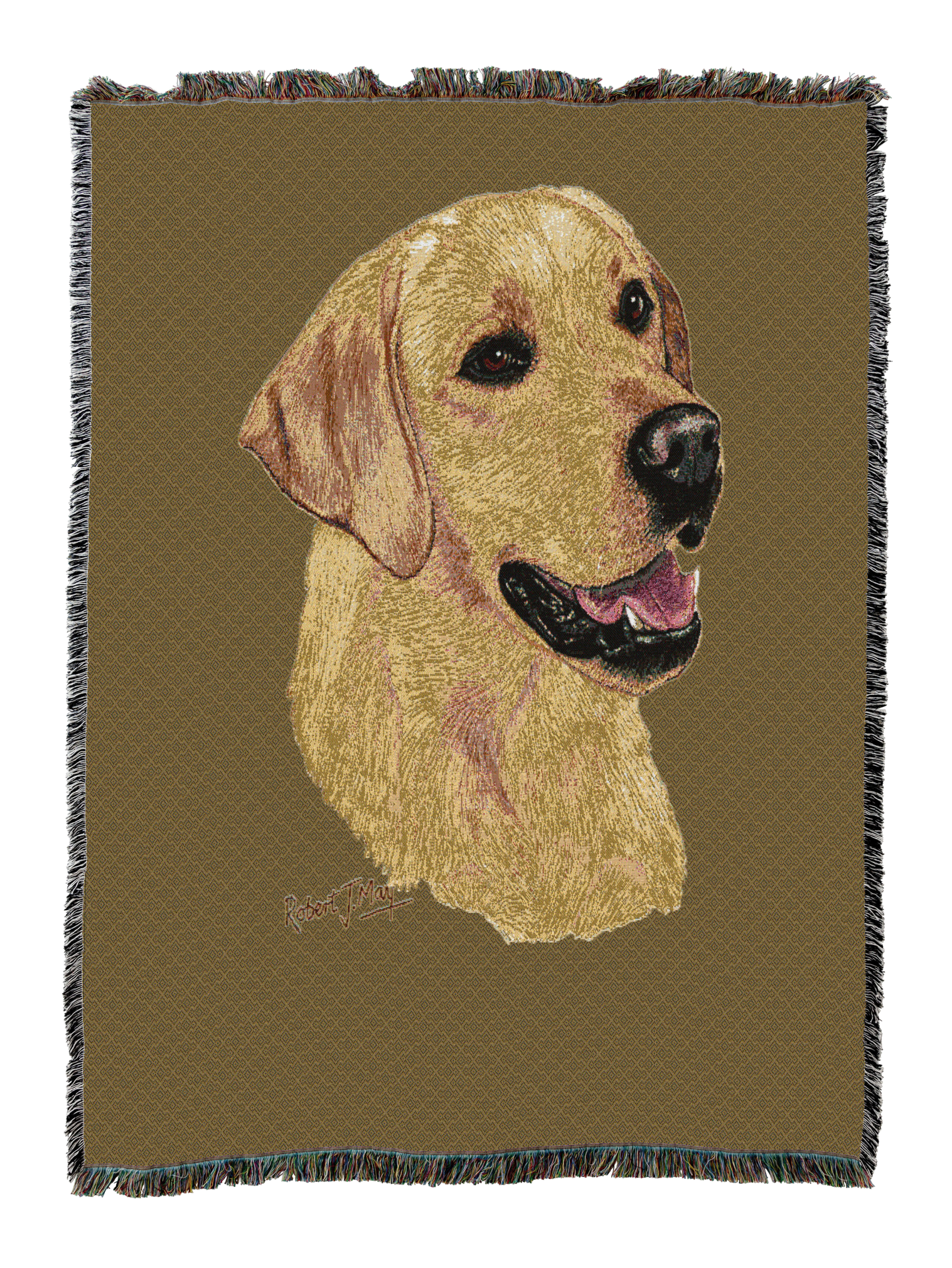 Labrador Retriever Yellow Blanket