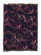Serene Waves of Berries Blanket
