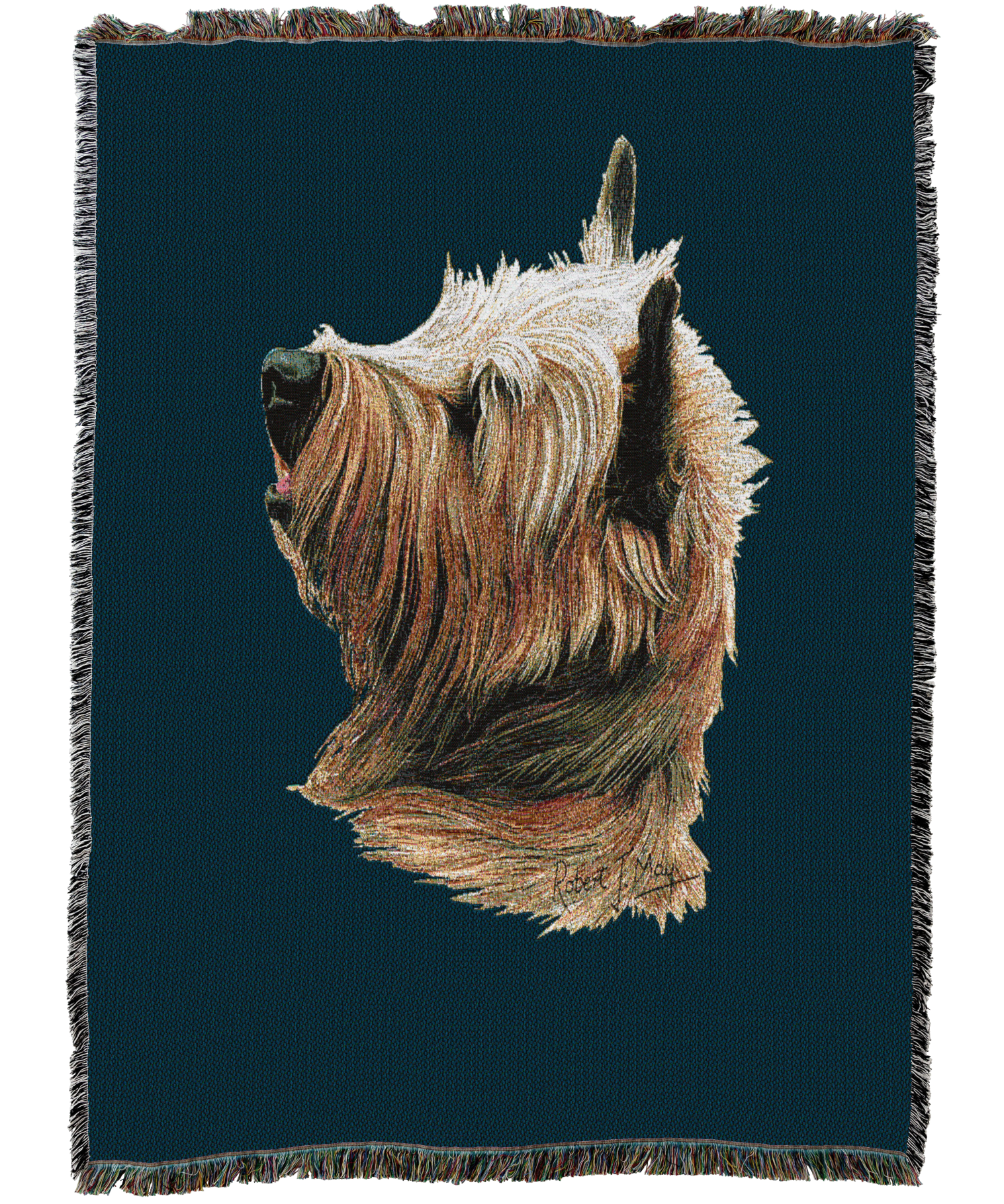 Cairn Terrier Blanket Blue