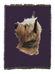 Cairn Terrier Blanket Purple