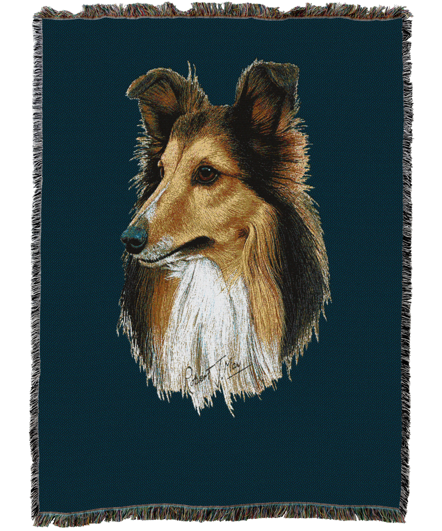 Shetland Sheepdog AKA Sheltie Blanket Blue
