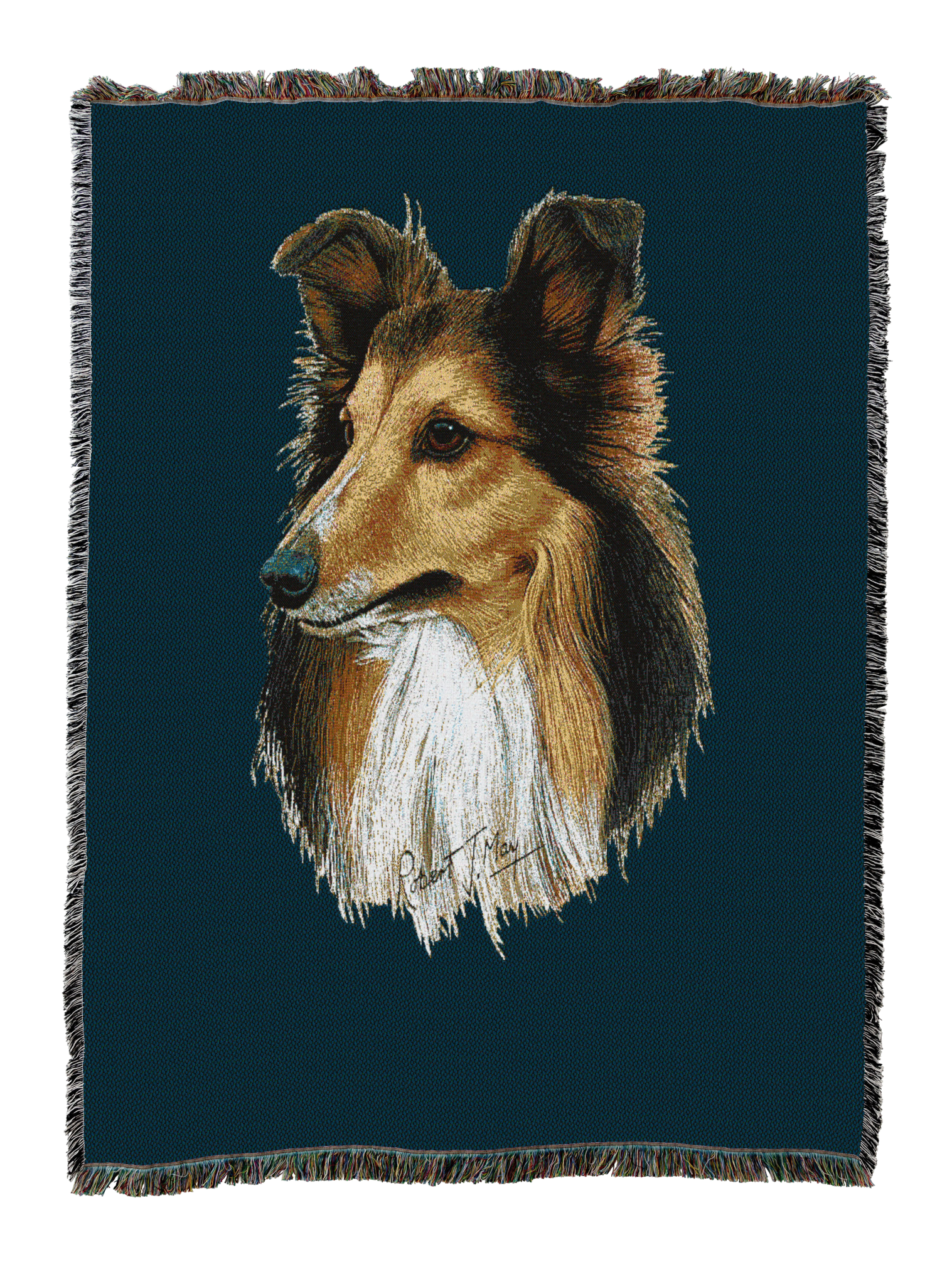 Shetland Sheepdog AKA Sheltie Blanket Blue