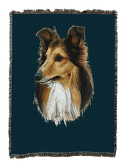 Shetland Sheepdog AKA Sheltie Blanket Blue
